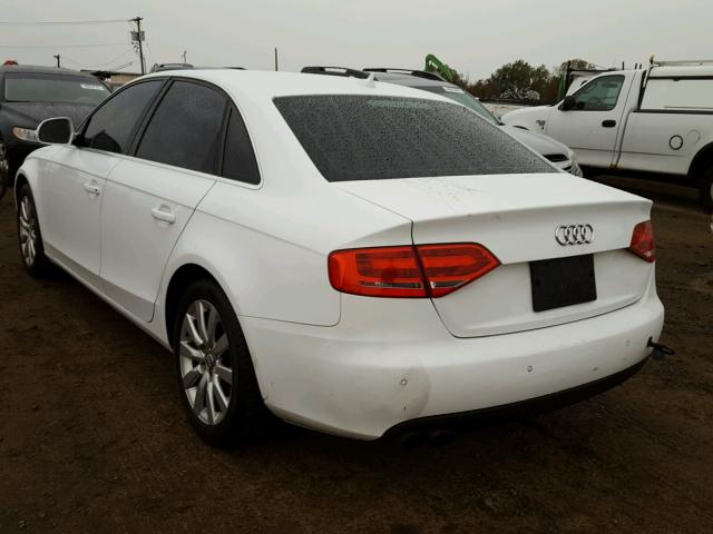 WAUSF78K19N057925 - 2009 AUDI A4 PREMIUM WHITE photo 3