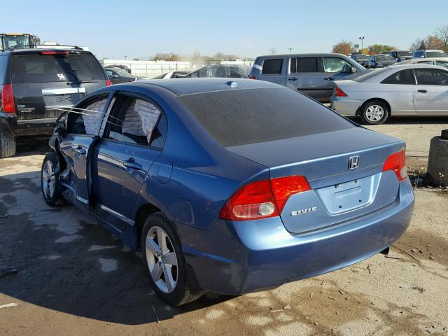 1HGFA16837L142024 - 2007 HONDA CIVIC EX 蓝色 照片 3