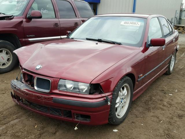 WBACD4325TAV35410 - 1996 BMW 328 I AUTO MAROON photo 2