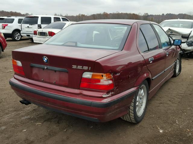 WBACD4325TAV35410 - 1996 BMW 328 I AUTO MAROON photo 4