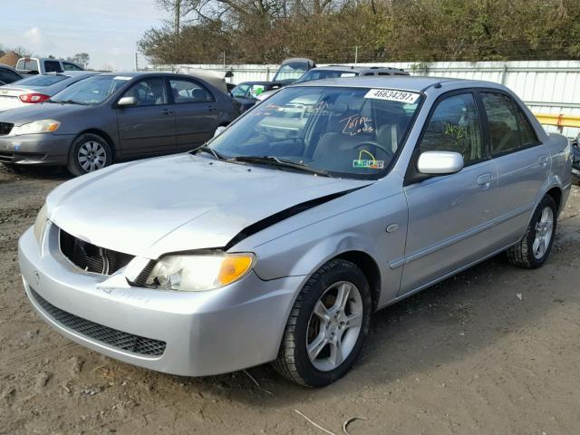 JM1BJ225130135518 - 2003 MAZDA PROTEGE DX SILVER photo 2