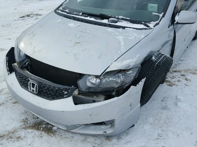 2HGFG1B04AH007931 - 2010 HONDA CIVIC EXL فضي صورة 9