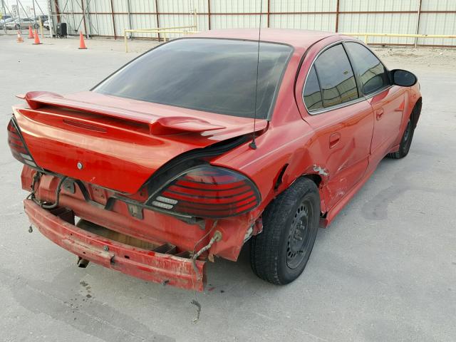 1G2NF52E84M601718 - 2004 PONTIAC GRAND AM S RED photo 4