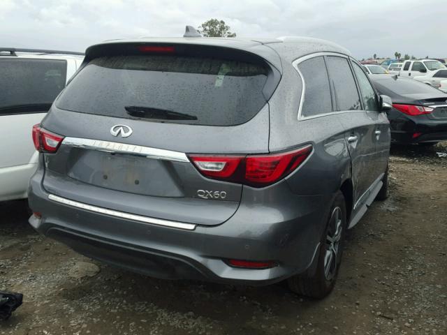 5N1DL0MM5HC524577 - 2017 INFINITI QX60 GRAY photo 4