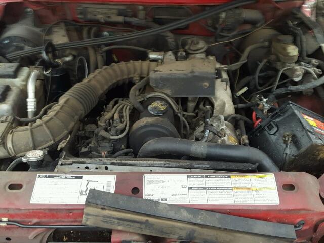 1FTYR10C8XPC05317 - 1999 FORD RANGER RED photo 7