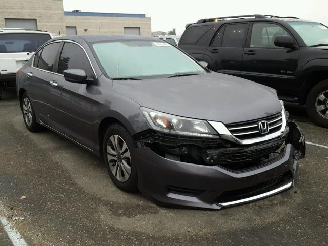 1HGCR2F39EA022663 - 2014 HONDA ACCORD LX GRAY photo 1