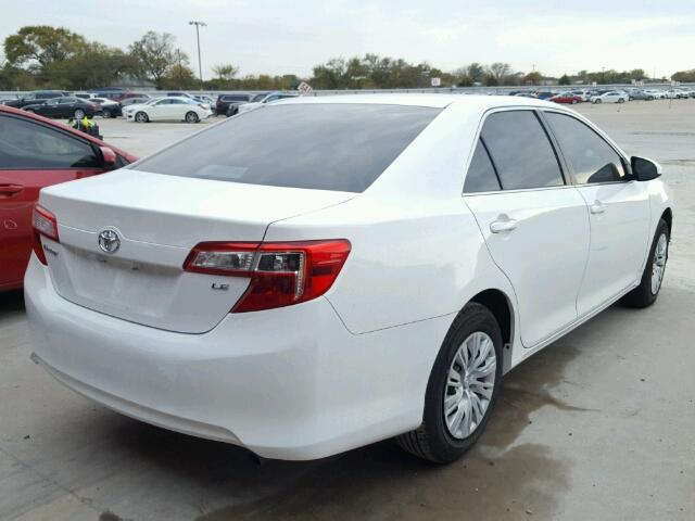 4T4BF1FK1ER341527 - 2014 TOYOTA CAMRY L WHITE photo 4