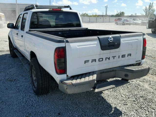 1N6ED29X44C424725 - 2004 NISSAN FRONTIER C WHITE photo 3