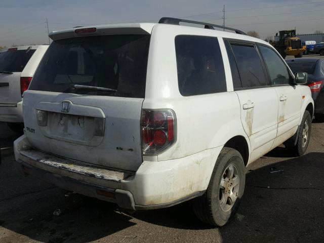 2HKYF18496H554289 - 2006 HONDA PILOT EX WHITE photo 4