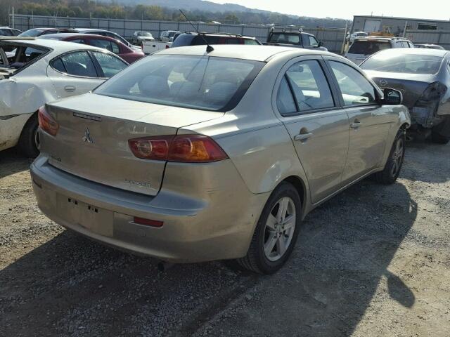 JA3AU26U48U034315 - 2008 MITSUBISHI LANCER ES GOLD photo 4