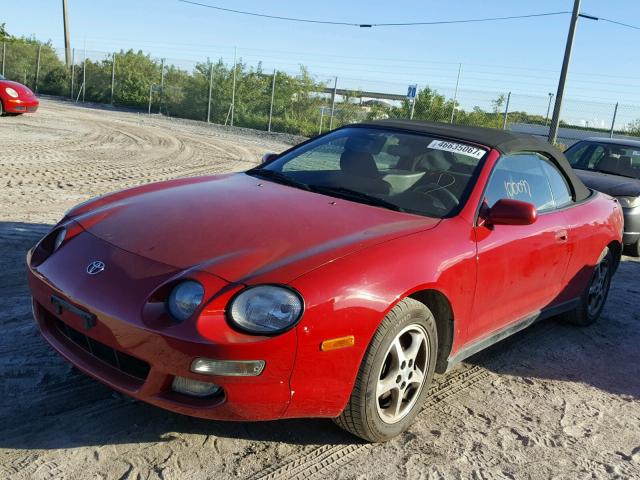 JT5FG02T5T0032438 - 1996 TOYOTA CELICA GT RED photo 2