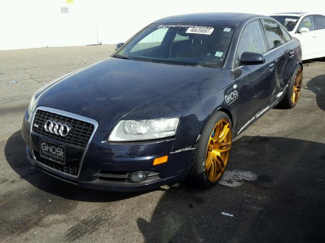 WAUEV74F57N022424 - 2007 AUDI A6 S-LINE BLUE photo 2