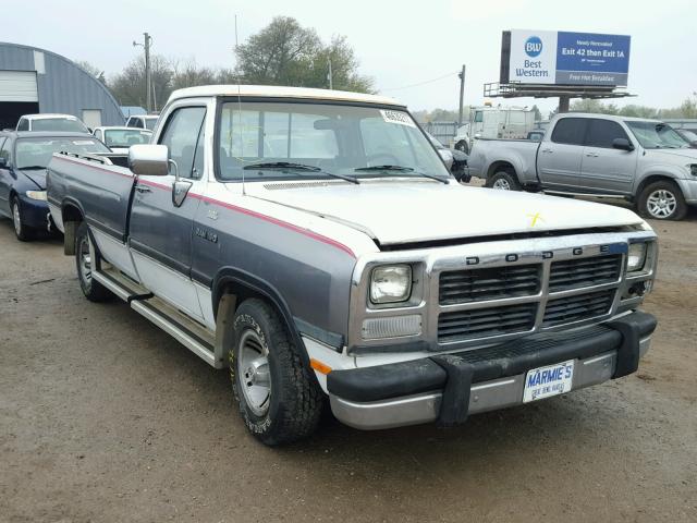 1B7HE16Y4NS590500 - 1992 DODGE D-SERIES D WHITE photo 1