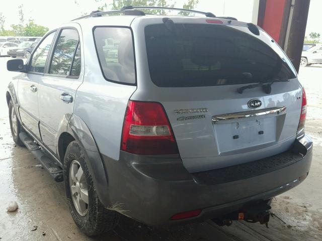 KNDJC736775664863 - 2007 KIA SORENTO EX SILVER photo 3