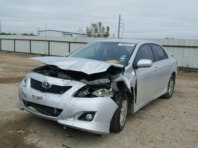 1NXBU40E29Z148006 - 2009 TOYOTA COROLLA SILVER photo 2