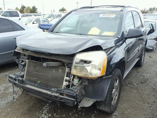 2CNDL13F756201080 - 2005 CHEVROLET EQUINOX BLACK photo 2