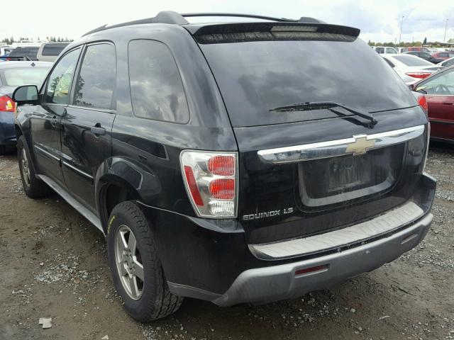 2CNDL13F756201080 - 2005 CHEVROLET EQUINOX BLACK photo 3