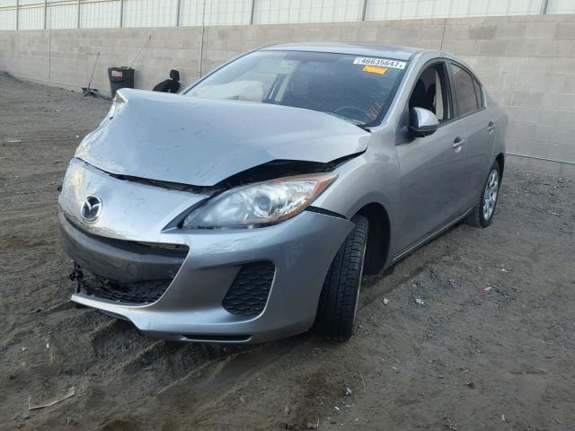 JM1BL1TFXD1728172 - 2013 MAZDA 3 I SILVER photo 2