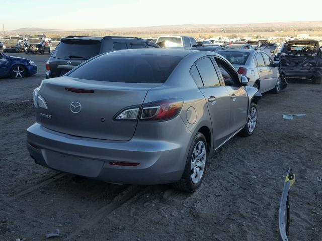 JM1BL1TFXD1728172 - 2013 MAZDA 3 I SILVER photo 4