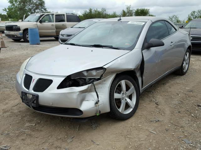 1G2ZH36N384272829 - 2008 PONTIAC G6 GT SILVER photo 2