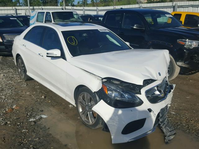 WDDHF5KB5EB046938 - 2014 MERCEDES-BENZ E 350 WHITE photo 1