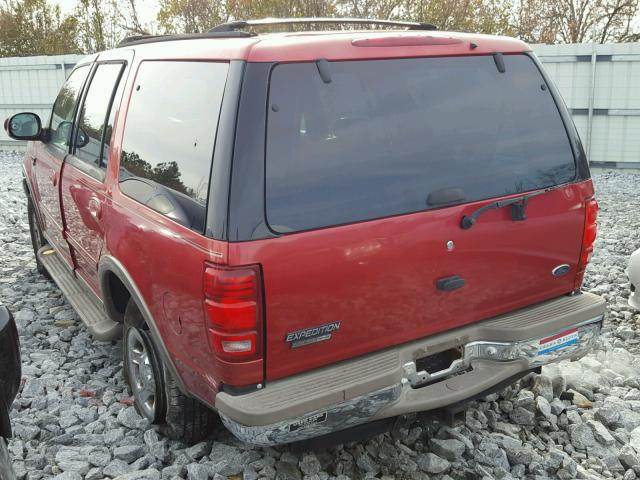 1FMPU18L71LB56720 - 2001 FORD EXPEDITION RED photo 3