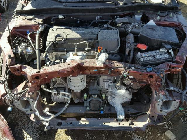 1HGCR2F38GA063675 - 2016 HONDA ACCORD LX MAROON photo 7