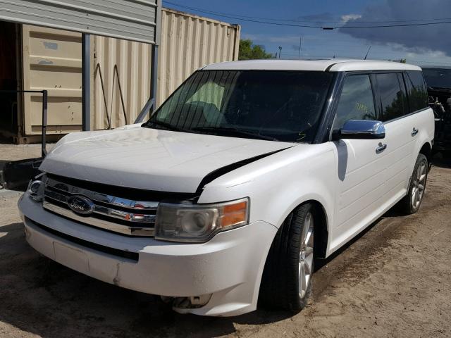 2FMGK5DC6ABA89837 - 2010 FORD FLEX LIMIT WHITE photo 2