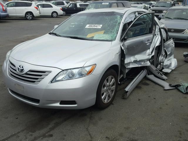 4T1BB46K38U041080 - 2008 TOYOTA CAMRY HYBR SILVER photo 2