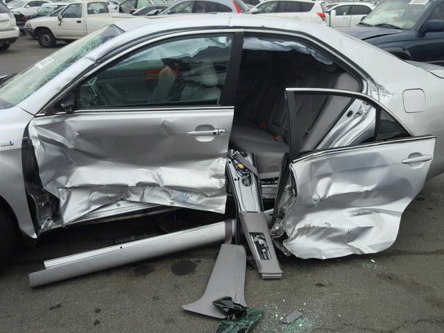 4T1BB46K38U041080 - 2008 TOYOTA CAMRY HYBR SILVER photo 9