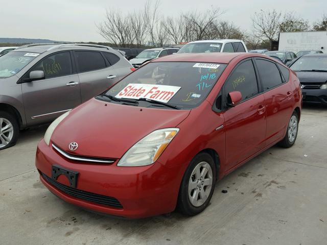 JTDKB20U793513288 - 2009 TOYOTA PRIUS RED photo 2