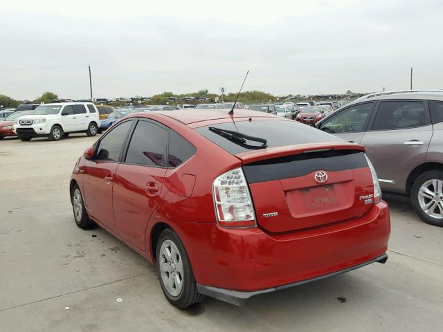 JTDKB20U793513288 - 2009 TOYOTA PRIUS RED photo 3