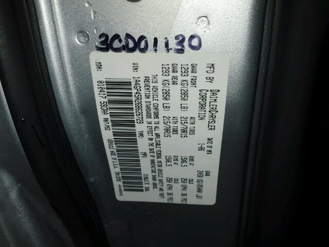 1A4GP45R26B626729 - 2006 CHRYSLER TOWN & COU SILVER photo 10