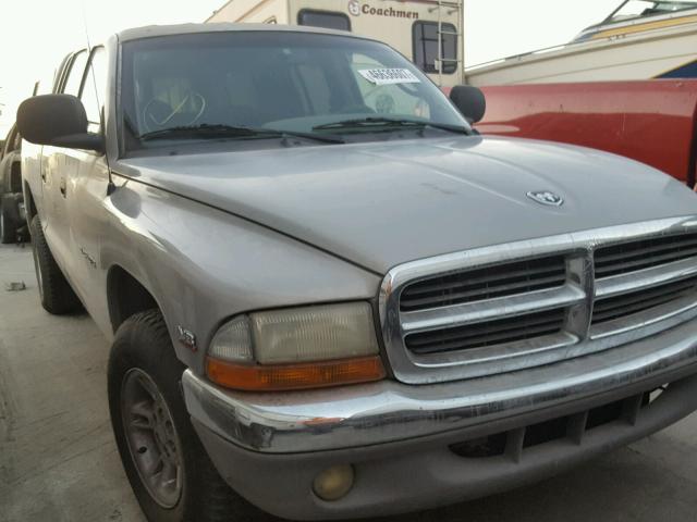 1B7GL2AN6YS621481 - 2000 DODGE DAKOTA QUA SILVER photo 1