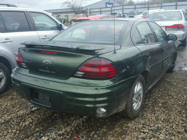 1G2NF52E51M532398 - 2001 PONTIAC GRAND AM S GREEN photo 4