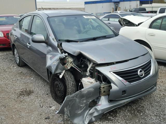 3N1CN7AP3DL863759 - 2013 NISSAN VERSA S GRAY photo 1