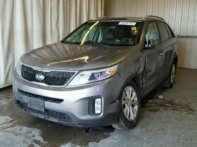 5XYKUDA71EG430850 - 2014 KIA SORENTO EX TAN photo 2