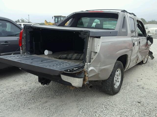 3GNEC12T34G123522 - 2004 CHEVROLET AVALANCHE TAN photo 4