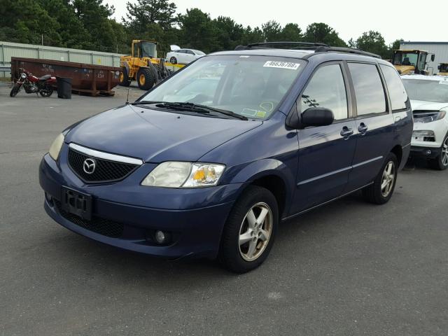 JM3LW28AX30340613 - 2003 MAZDA MPV WAGON BLUE photo 2