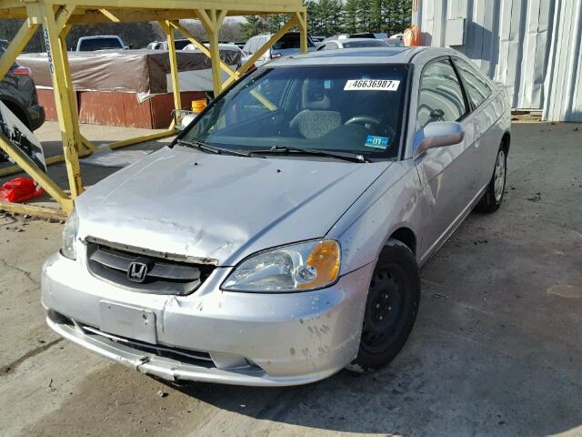 1HGEM22922L060740 - 2002 HONDA CIVIC EX SILVER photo 2