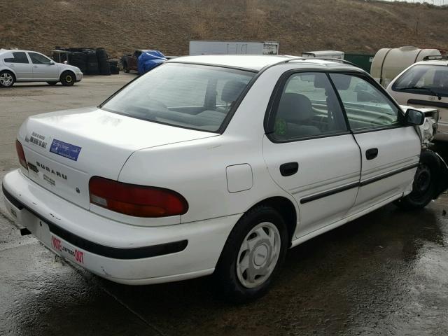 JF1GC2246RH531936 - 1994 SUBARU IMPREZA L WHITE photo 4