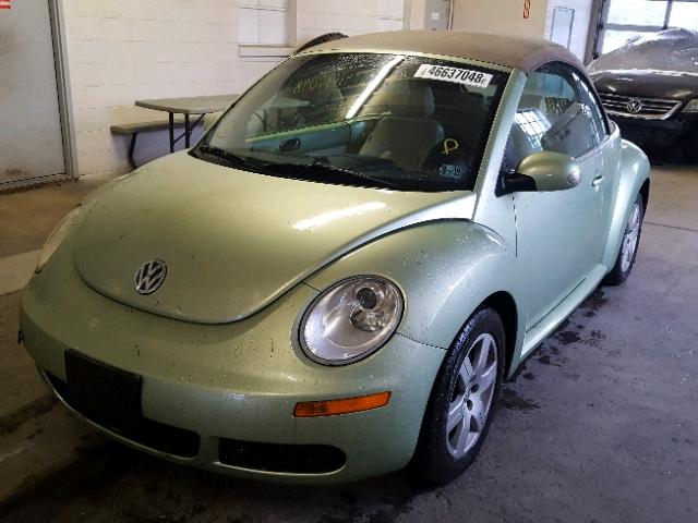 3VWRF31Y87M408603 - 2007 VOLKSWAGEN NEW BEETLE Yaşıl foto 2