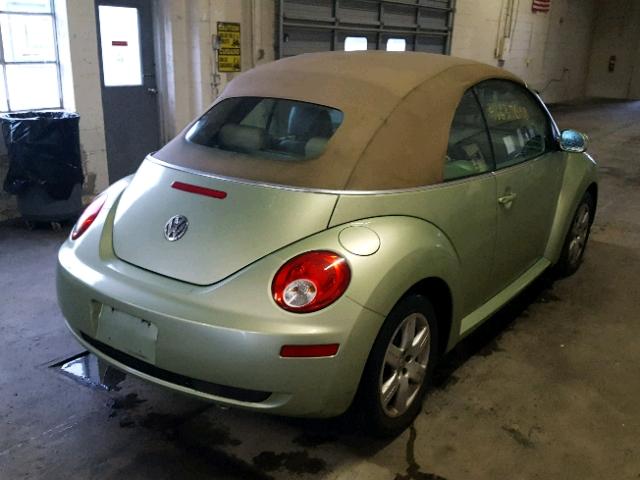 3VWRF31Y87M408603 - 2007 VOLKSWAGEN NEW BEETLE Yaşıl foto 4
