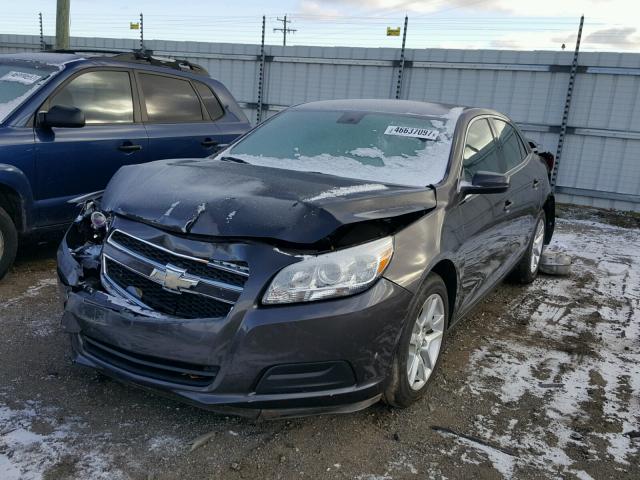 1G11D5RR3DF104565 - 2013 CHEVROLET MALIBU 1LT GRAY photo 2