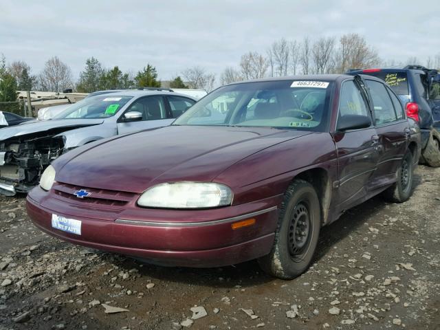 2G1WL52M4V9261670 - 1997 CHEVROLET LUMINA BAS MAROON photo 2