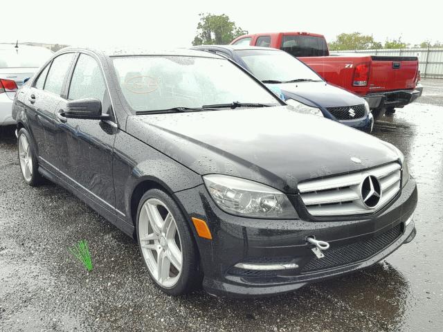 WDDGF5EB9BA447210 - 2011 MERCEDES-BENZ C BLACK photo 1