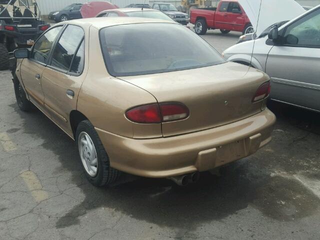 1G1JC5240W7129812 - 1998 CHEVROLET CAVALIER GOLD photo 3