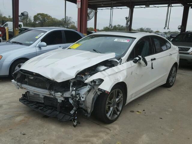 3FA6P0K93DR125183 - 2013 FORD FUSION TIT WHITE photo 2