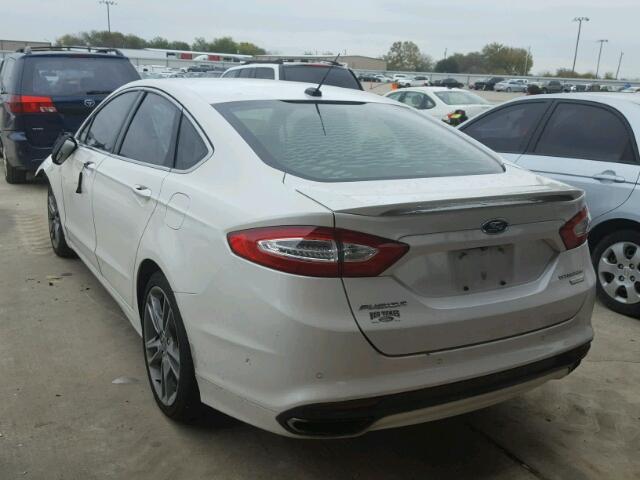 3FA6P0K93DR125183 - 2013 FORD FUSION TIT WHITE photo 3