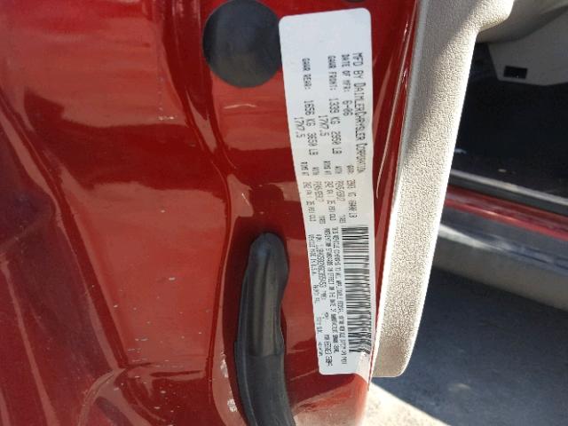 1J8HG582X6C355453 - 2006 JEEP COMMANDER Tünd qırmızı foto 10